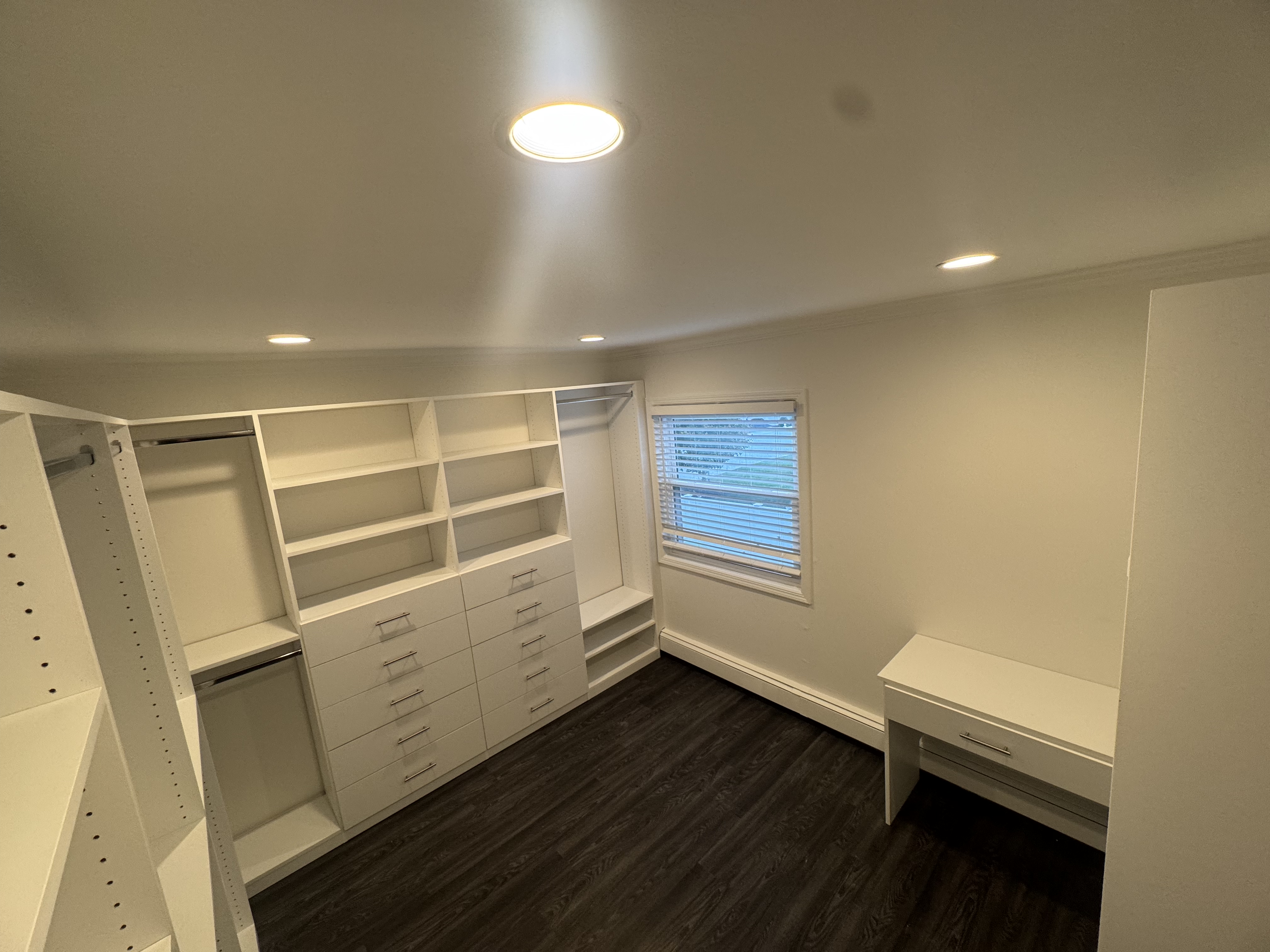 Big Walk-In custom closet project by Captain Chris's Closets on Long Island