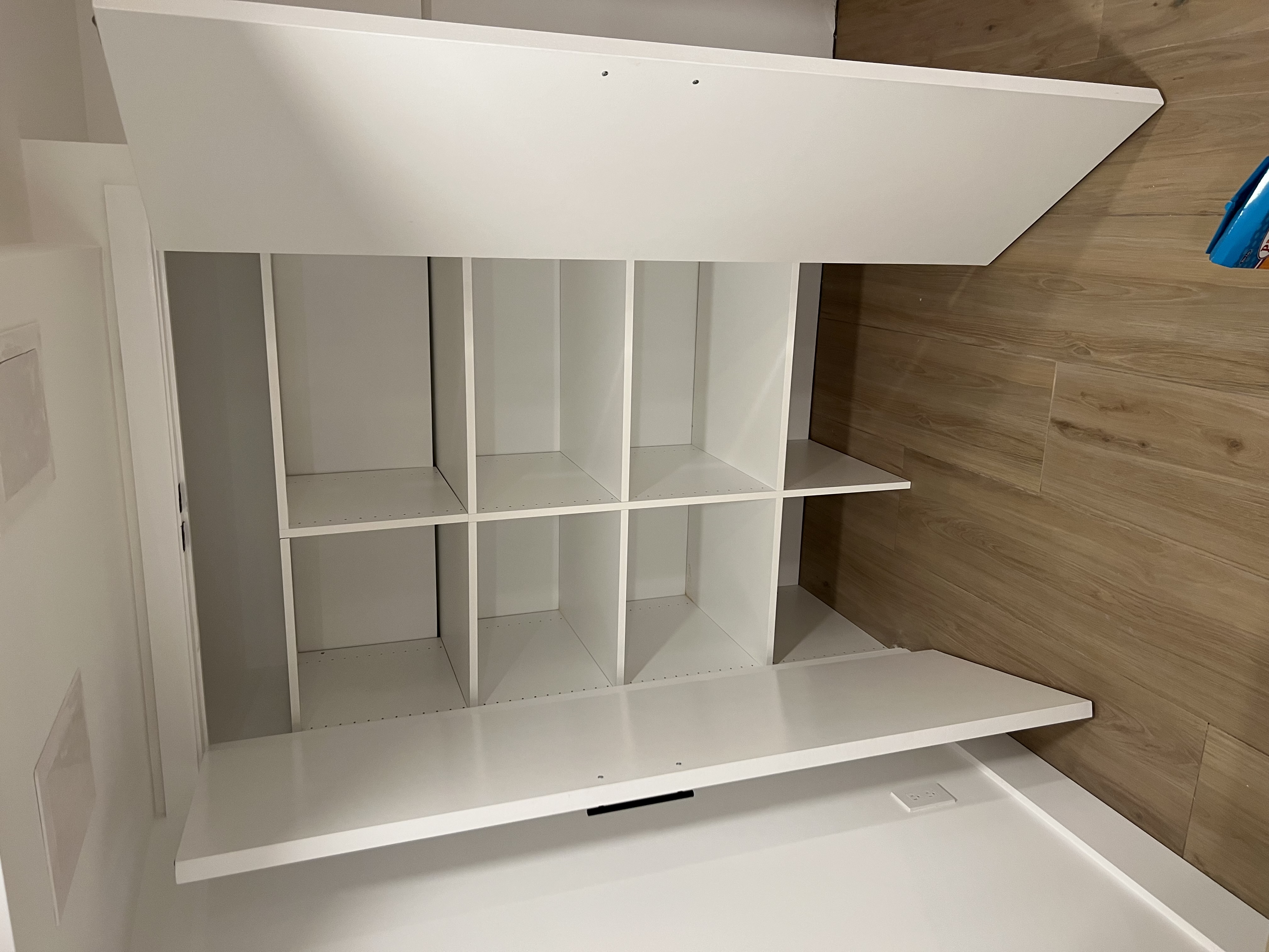 Reach-In custom closet project by Captain Chris's Closets on Long Island