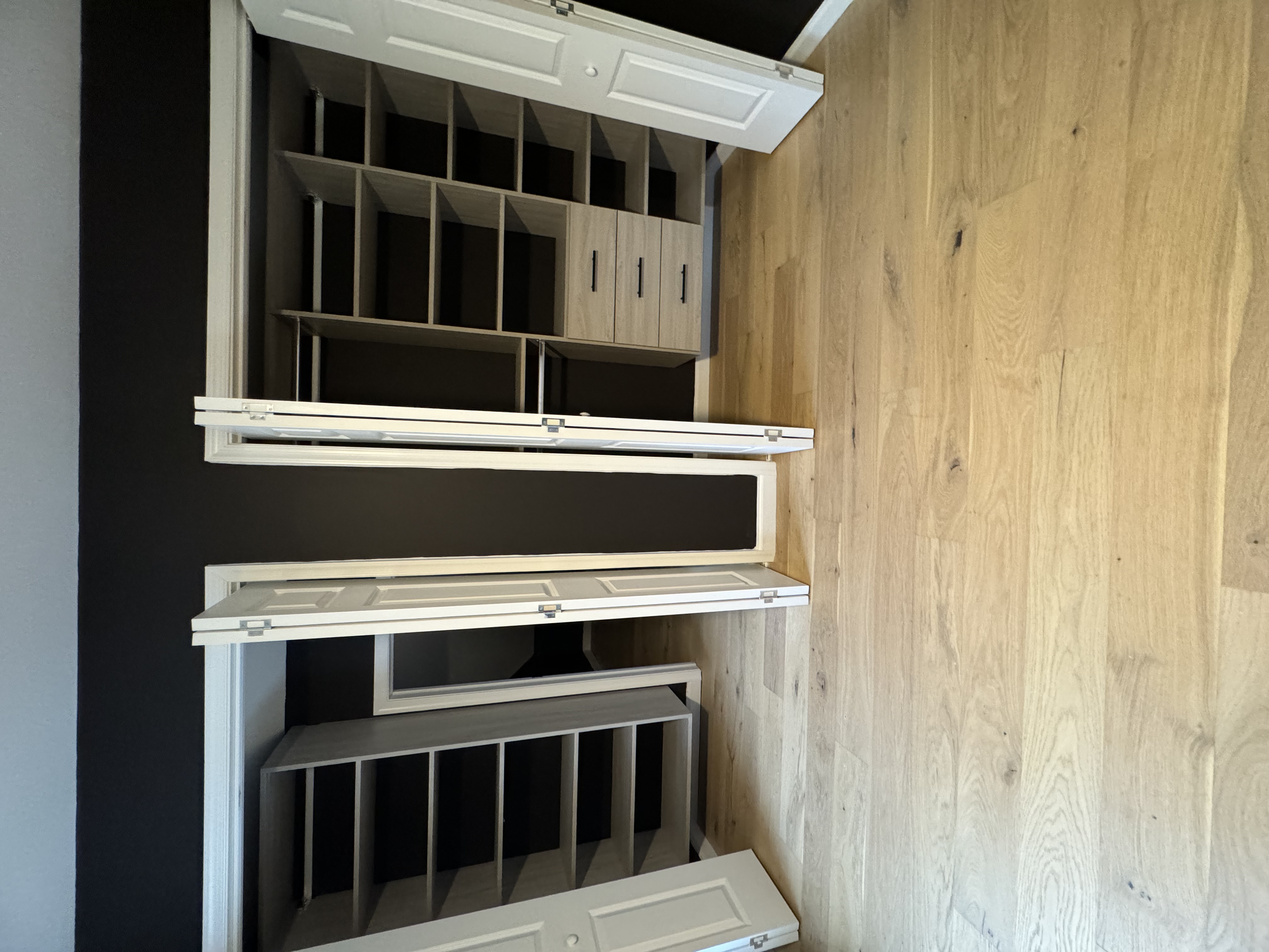 Reach-In custom closet project by Captain Chris's Closets on Long Island