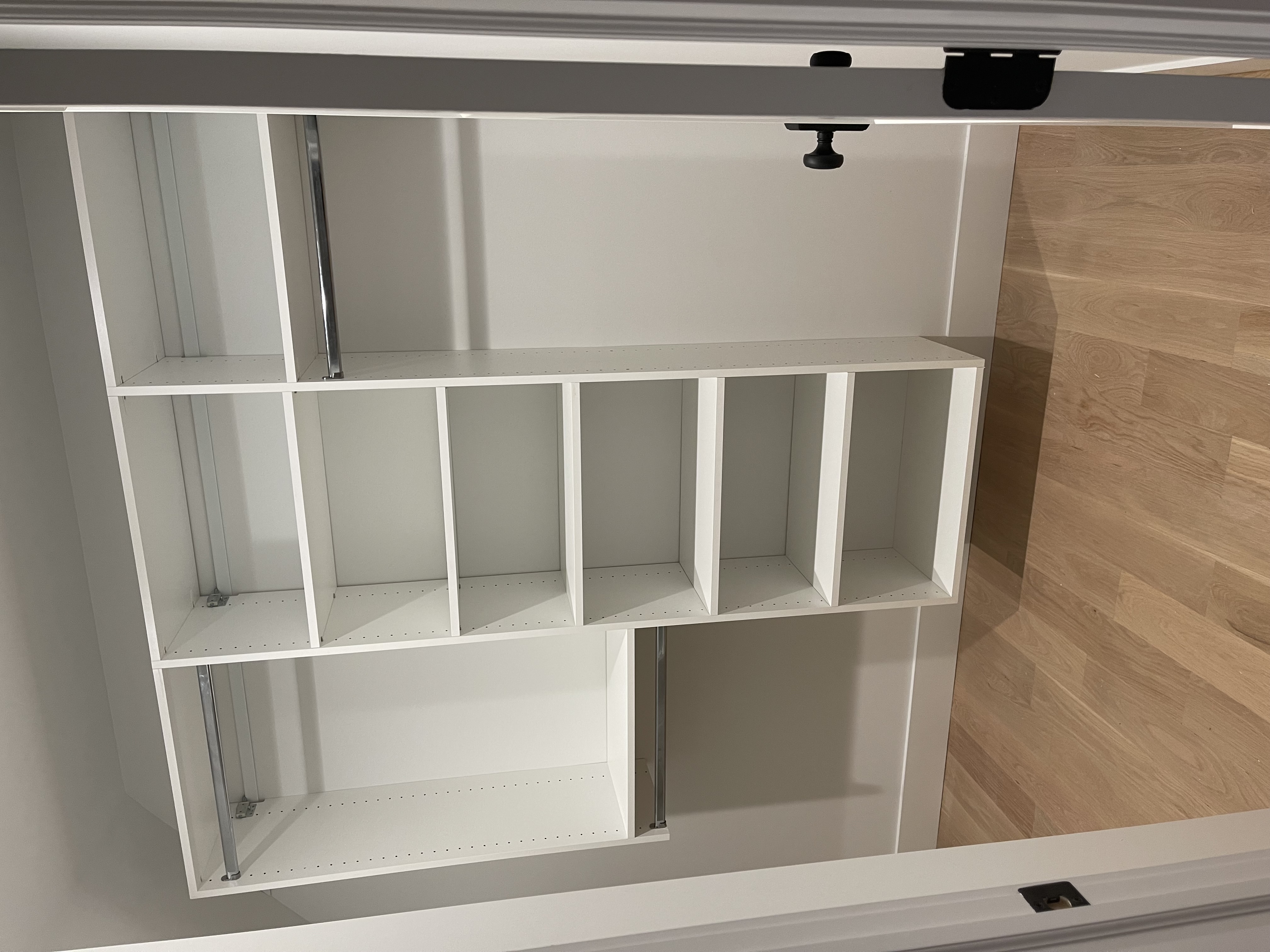 Reach-In custom closet project by Captain Chris's Closets on Long Island