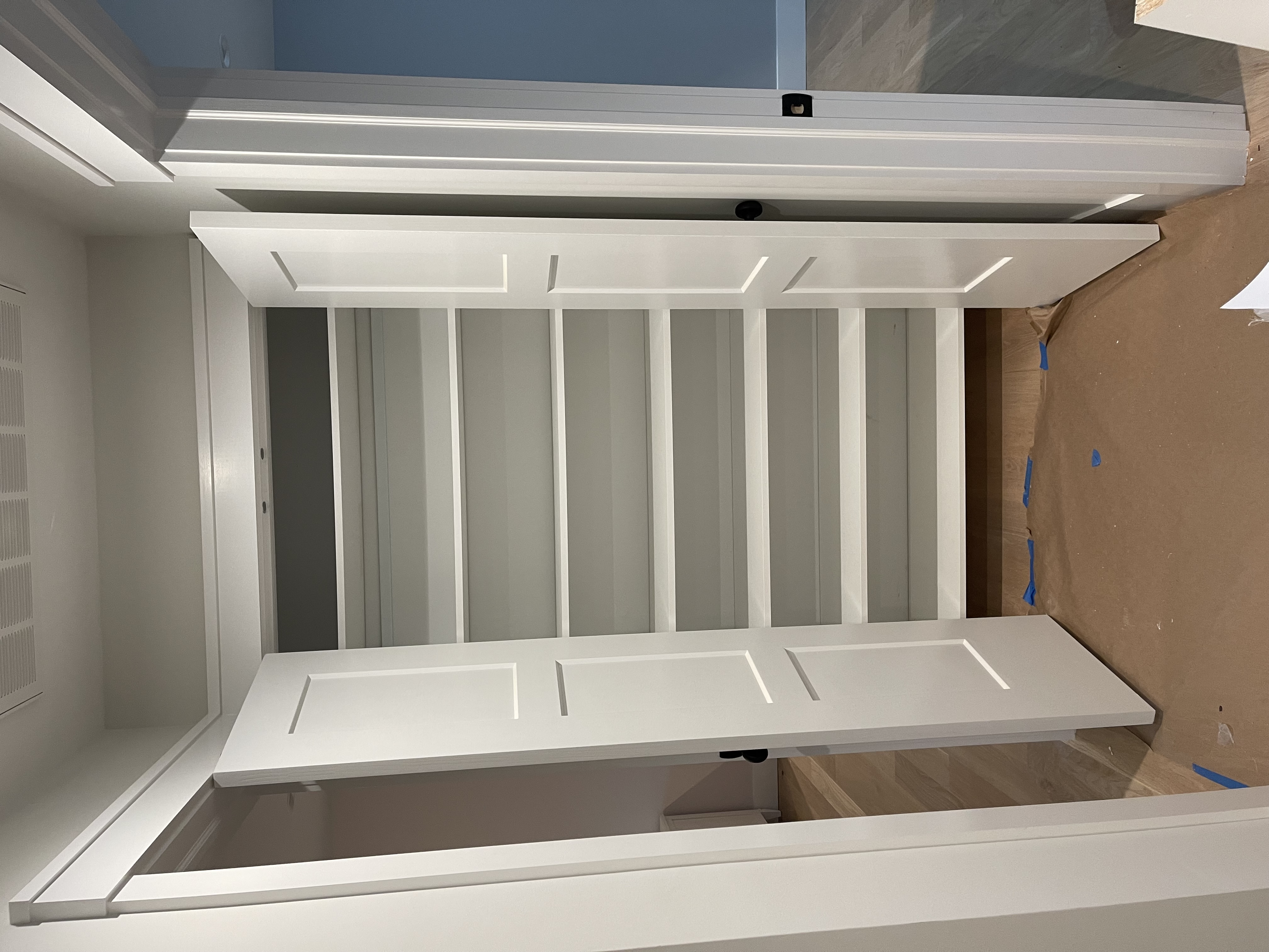 Reach-In custom closet project by Captain Chris's Closets on Long Island
