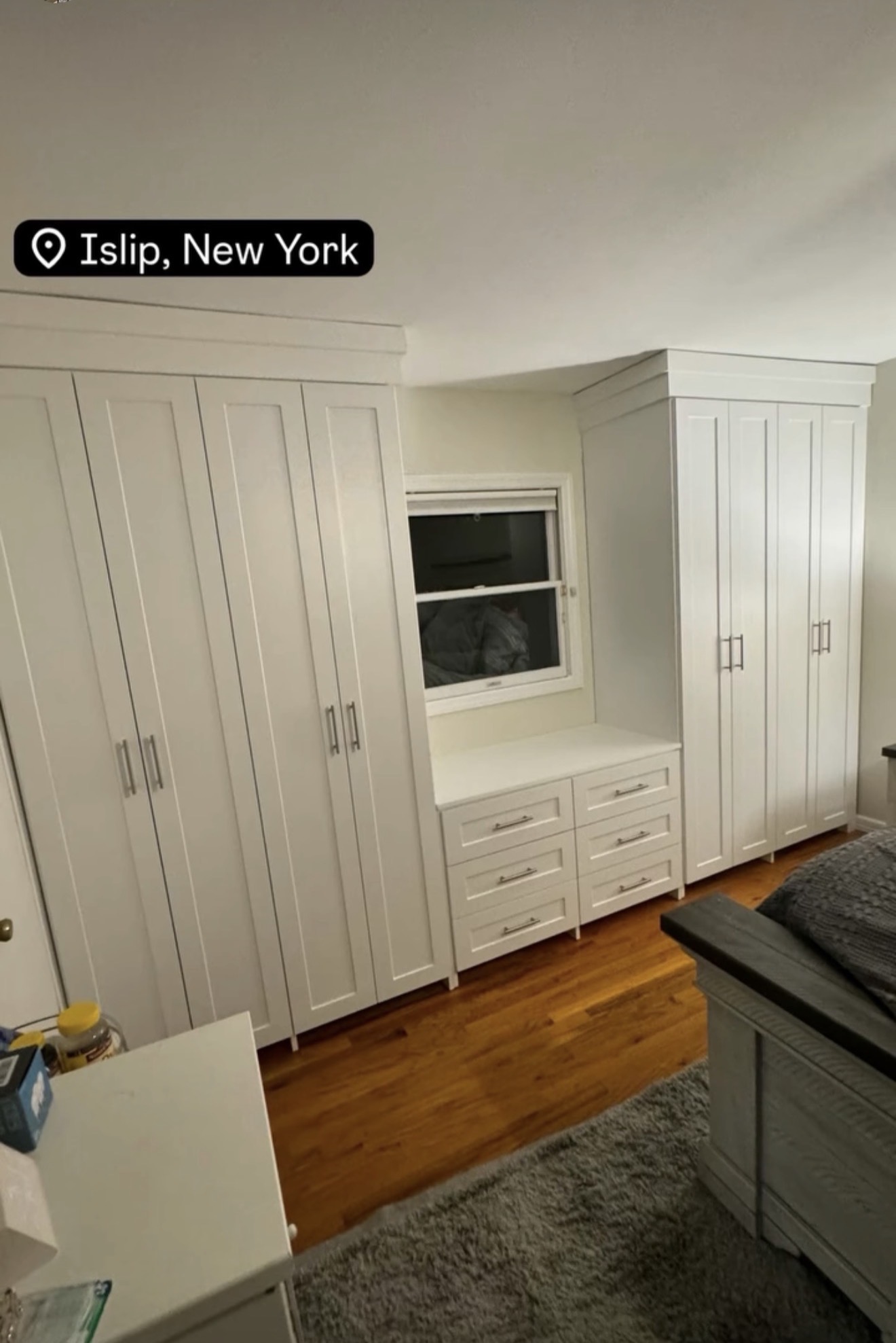 Wardrobe custom closet project by Captain Chris's Closets on Long Island
