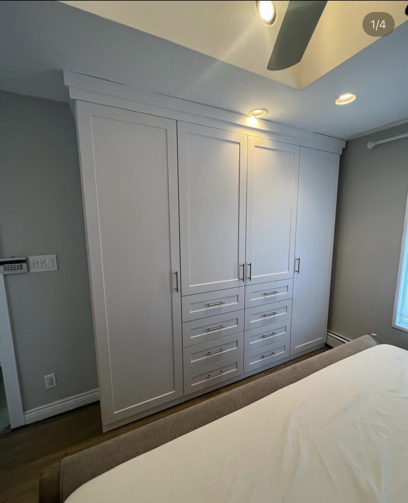 Wardrobe custom closet project by Captain Chris's Closets on Long Island