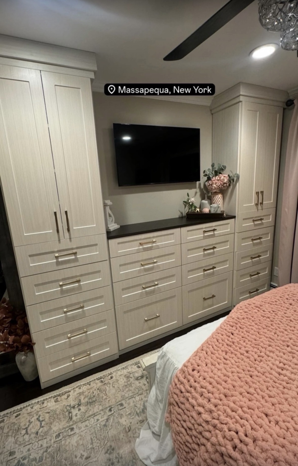 Wardrobe custom closet project by Captain Chris's Closets on Long Island
